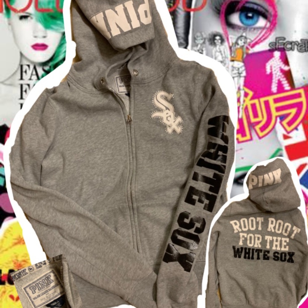 PINK VIctoria’s Secret White Sox Hoodie. $20